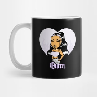 Queen Doll girl Light Purple v1 Mug